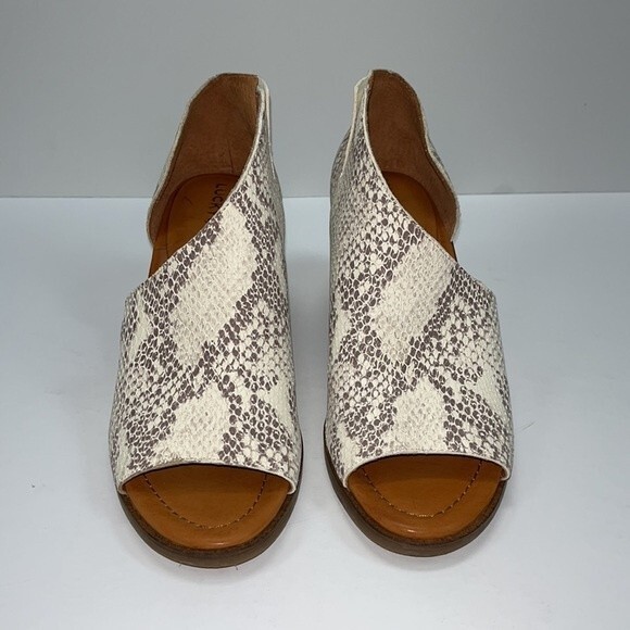 lucky brand roakly shooties snake Skin size 6M Leather Upper - Picture 4 of 8
